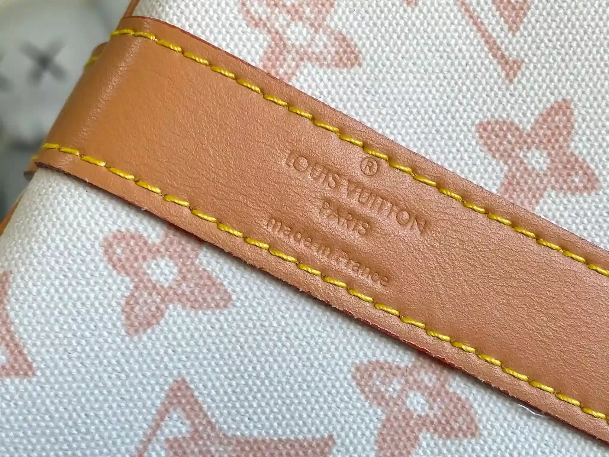 Louis Vuitton White Keepall Monogram Canvas Tote Bag product photo from LabelPicks