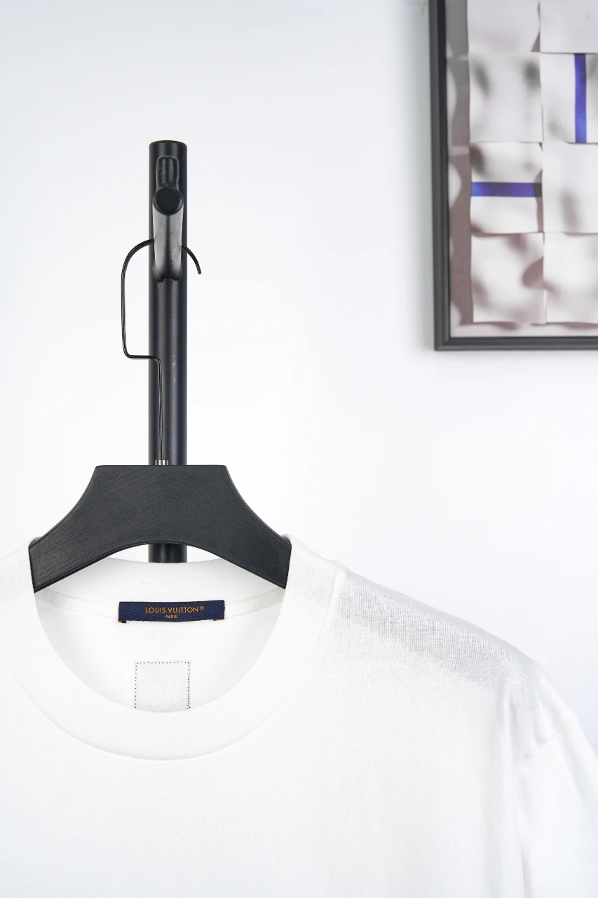 Louis Vuitton White Line Embroidered T-Shirt product photo from LabelPicks