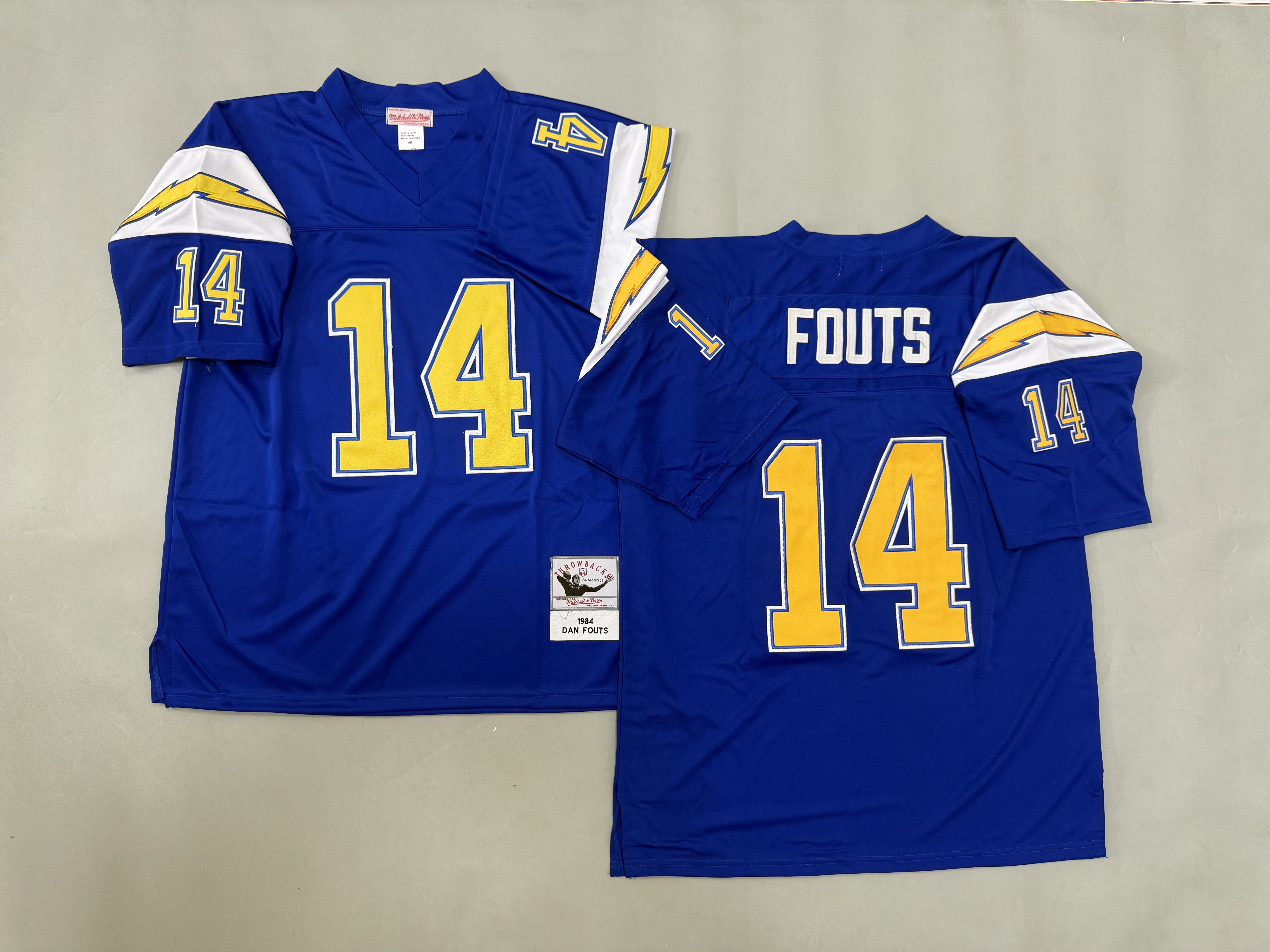 Dan Fouts San Diego Chargerss Authentic Throwback Retired Player Jersey