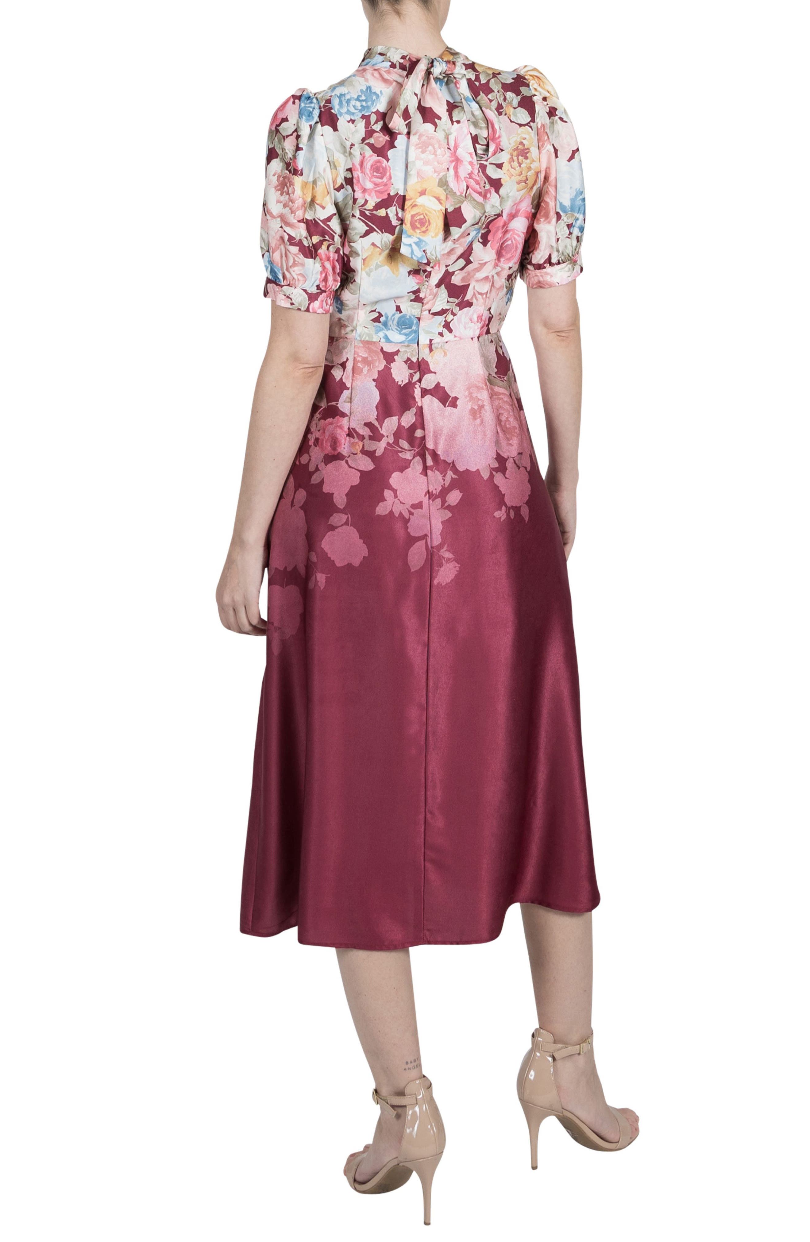 Julia Jordan Floral Print Midi Dress
