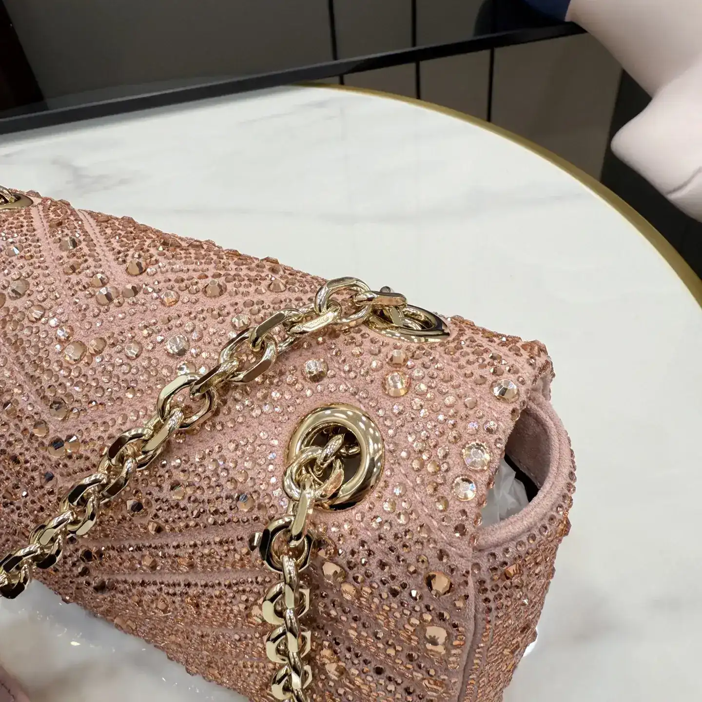 Gucci Pink Marmont GG Supreme Canvas Shoulder Bag product photo from LabelPicks