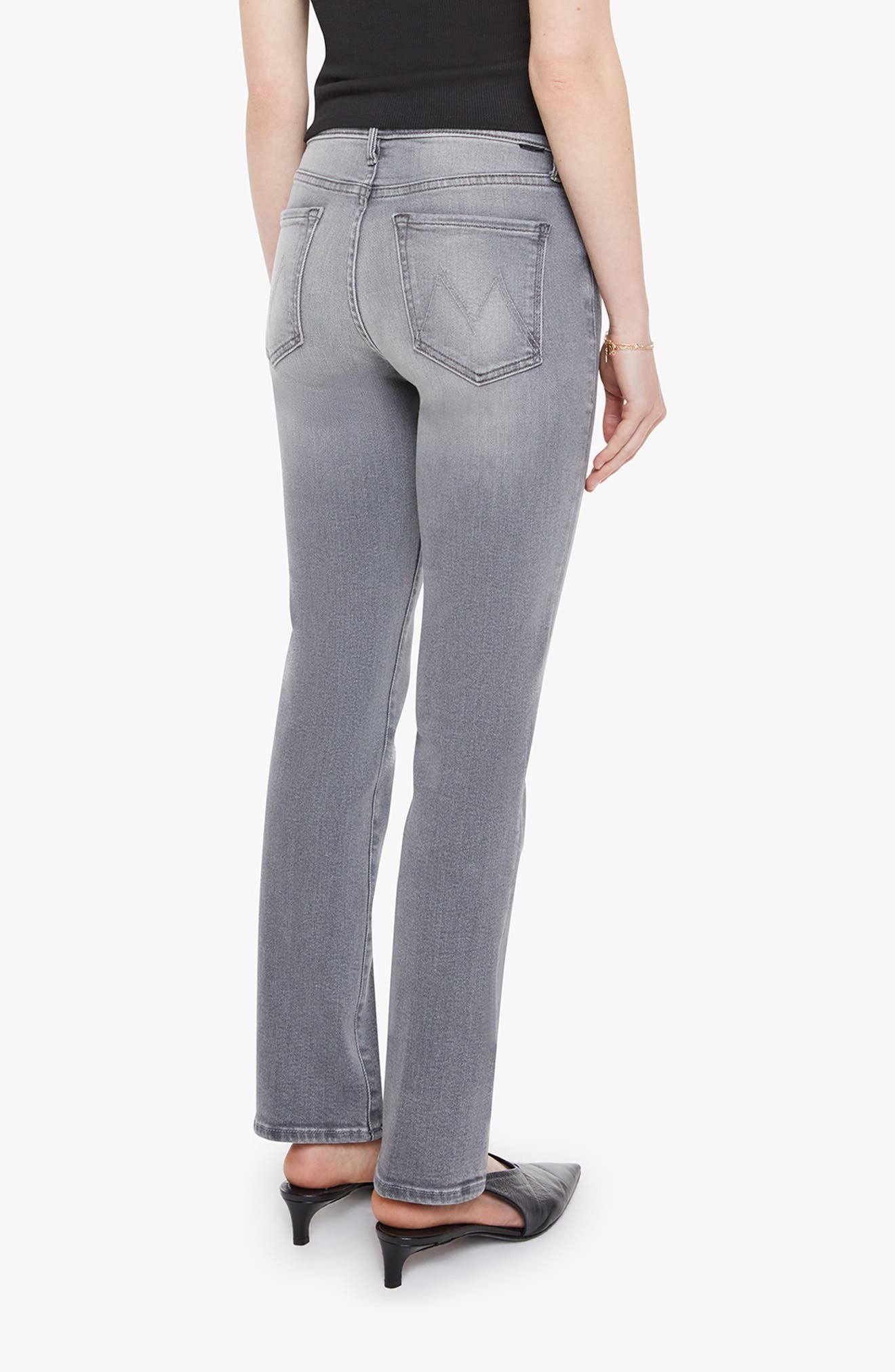 MOTHER The Rascal Hover Mid Rise Straight Leg Jeans