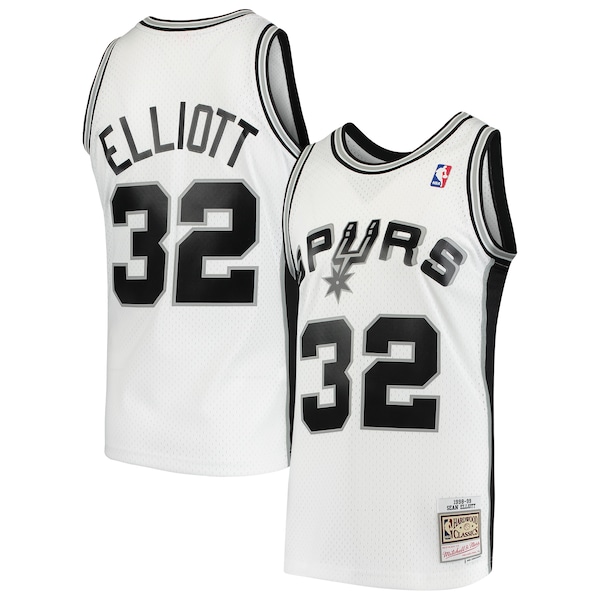 Sean Elliott San Antonio Spurs 1998/99 Hardwood Classics Swingman Jersey - White