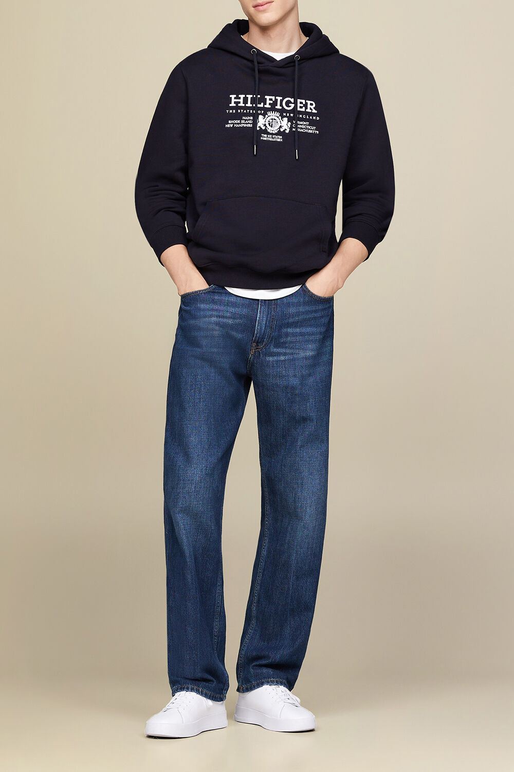 TOMMY HILFIGER סווטשירט קפוצ'ון