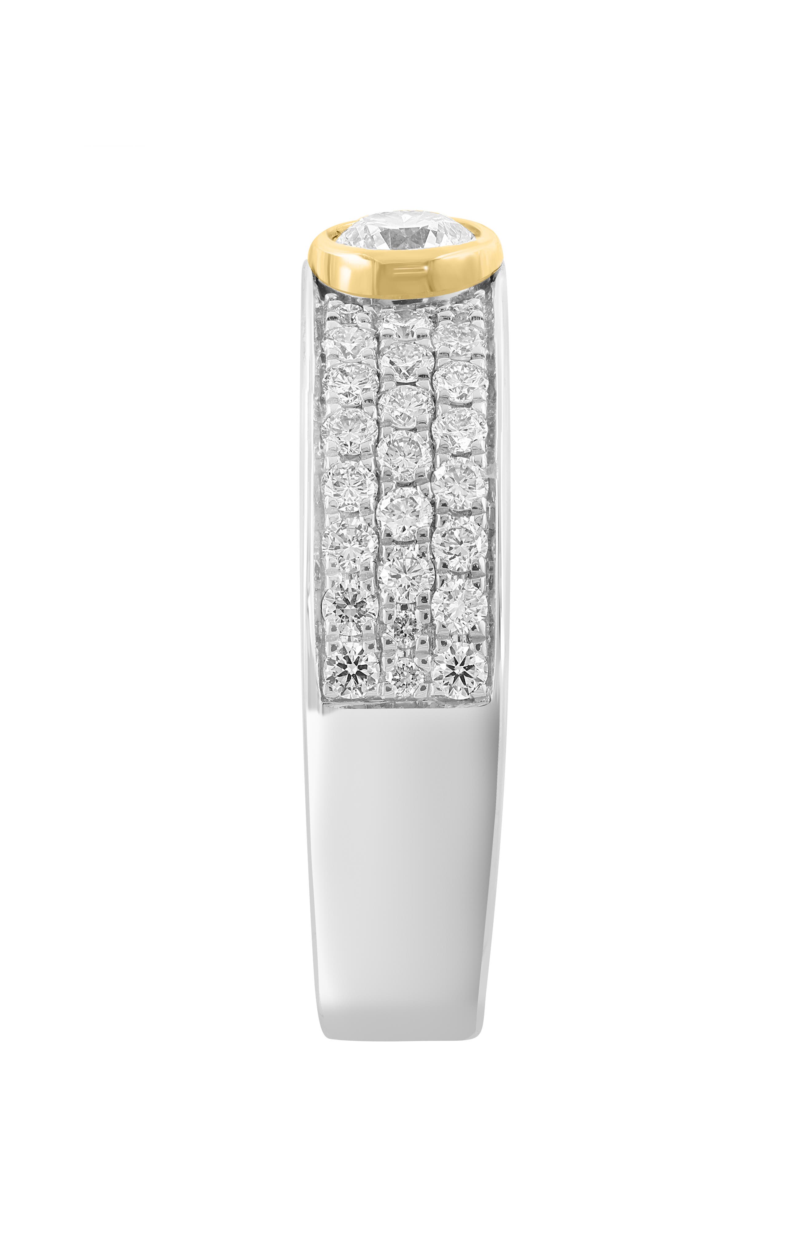 EFFY Sterling Silver Lab Grown Diamond Band Ring