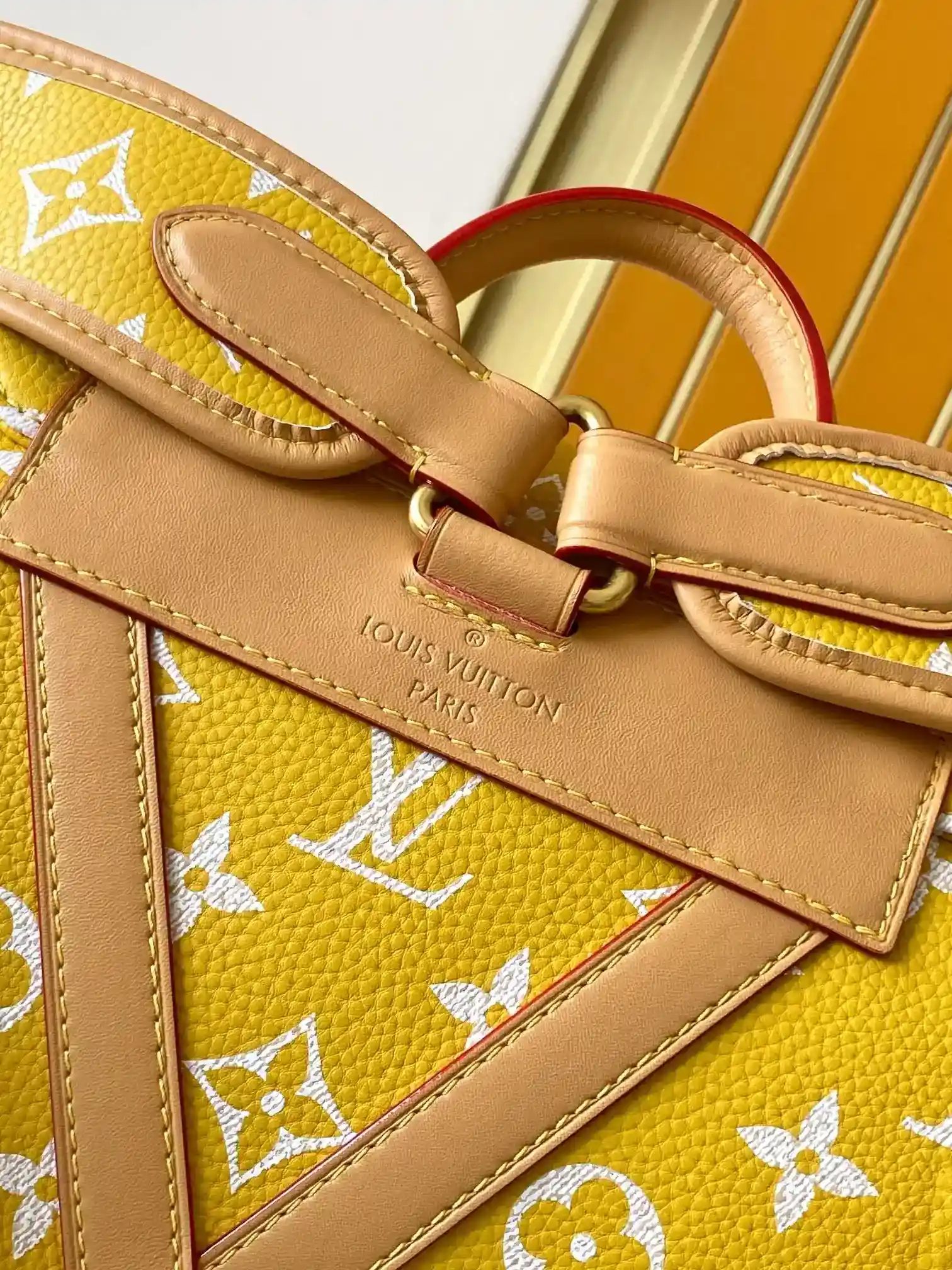 Louis Vuitton Christopher Yellow Monogram Canvas Backpack product photo from LabelPicks