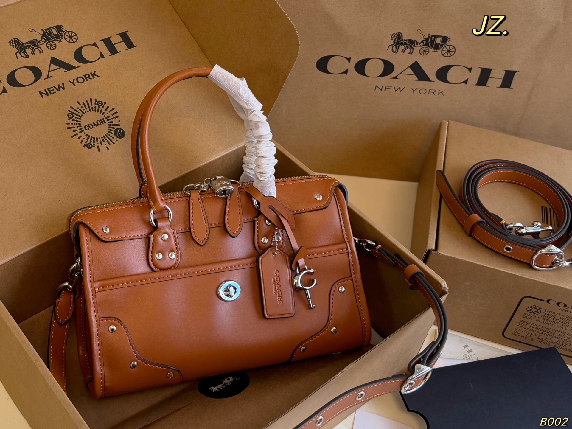 COACH Rhyder Satchel (Biker-style bag)