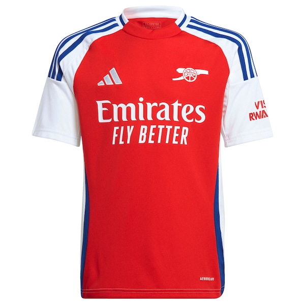 Martin Odegaard Arsenal adidas Youth 2024/25 Home Replica Player Jersey – Red