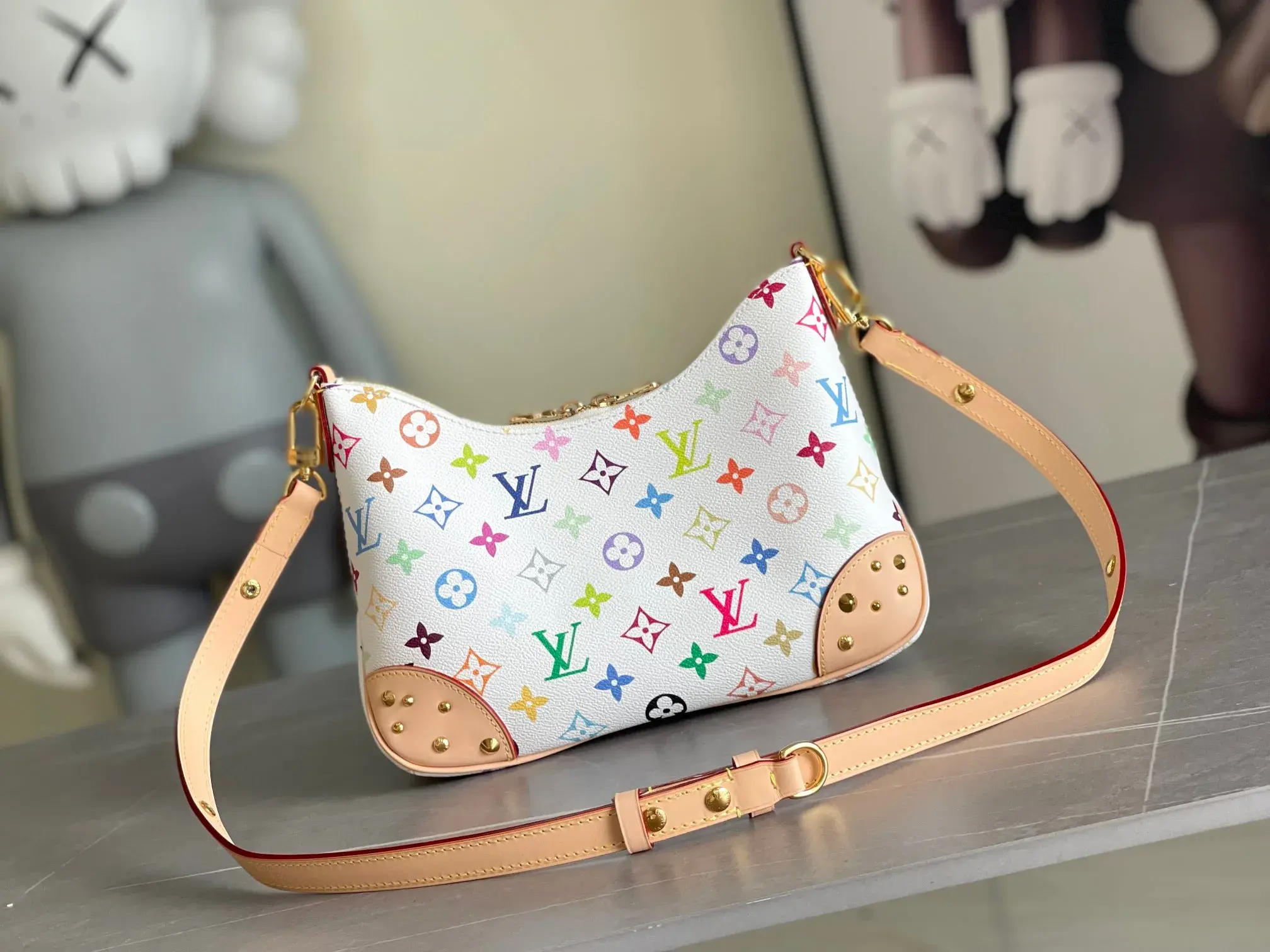 Louis Vuitton Gold Canvas and Leather Shoulder Bag product photo from LabelPicks