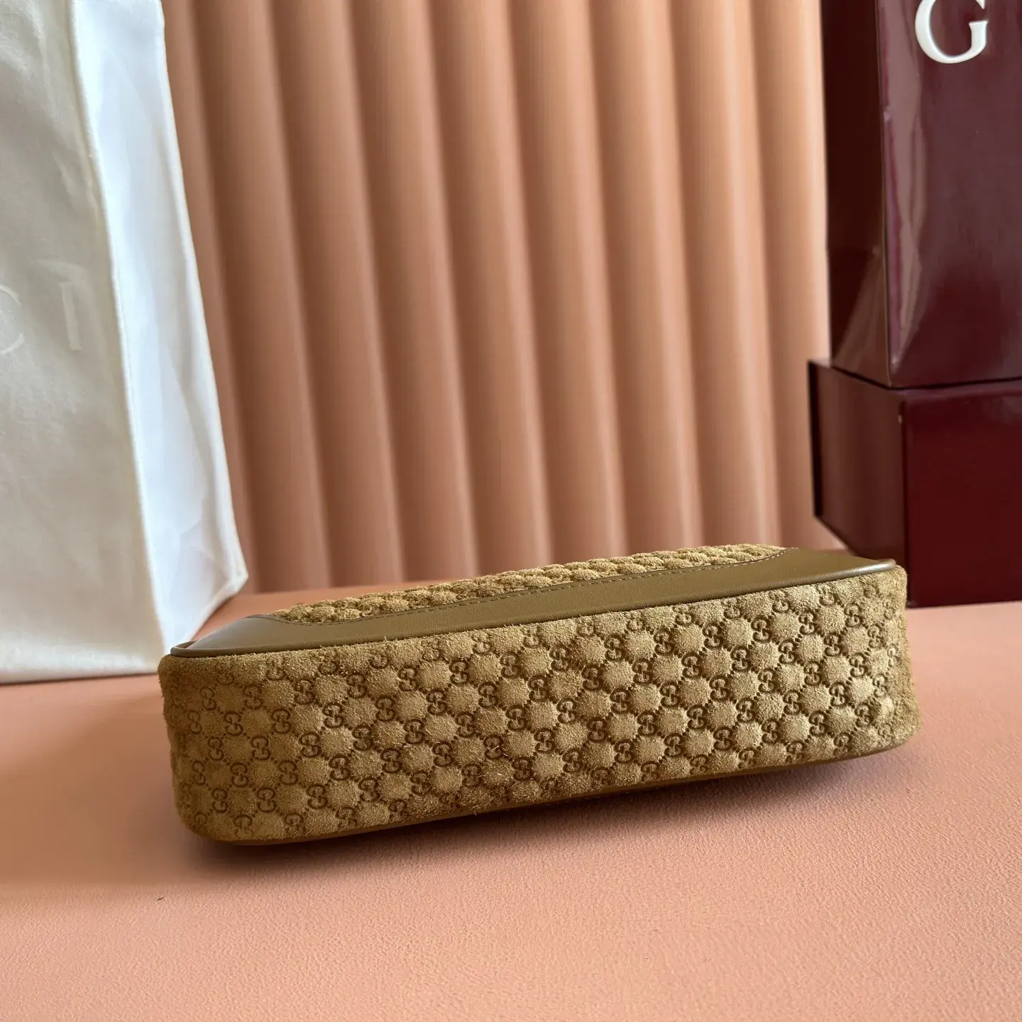 Gucci Brown Suede Leather Shoulder Bag product photo from LabelPicks