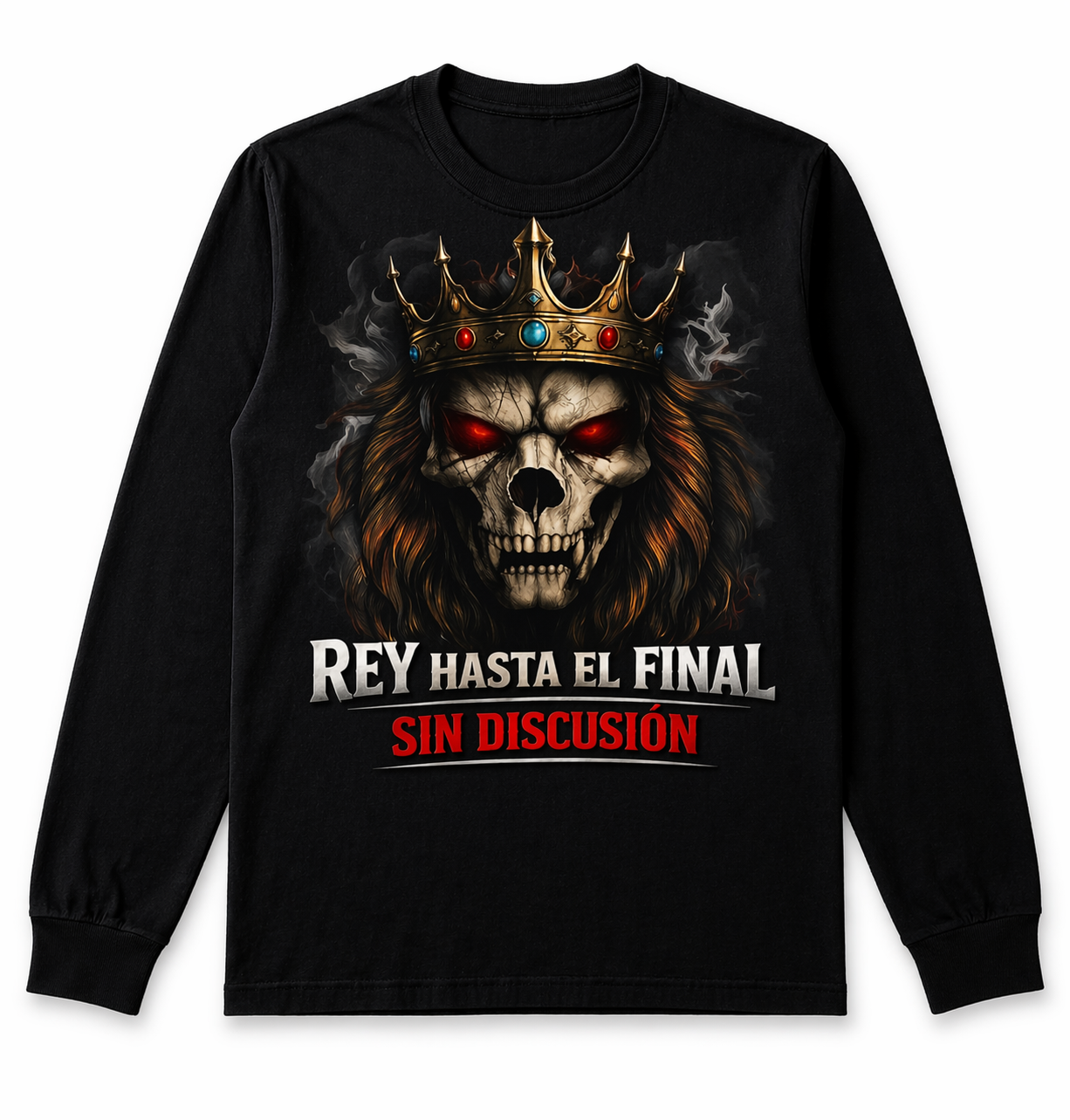 Remera León Calavera Rey | Streetwear Dark Unisex