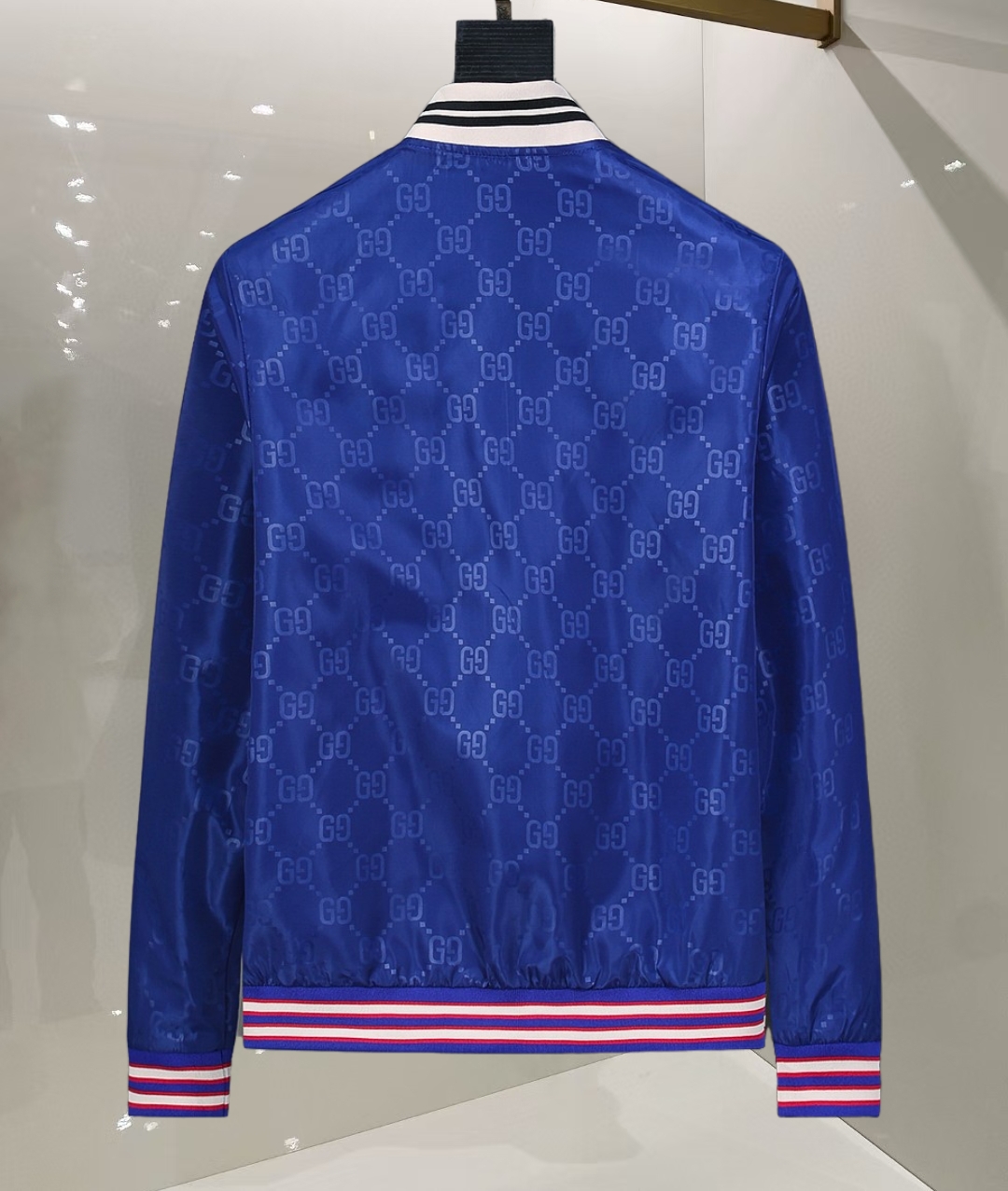 Full Print Long Sleeve Pocket Zipper Jacket