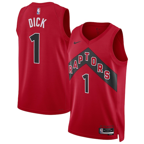 Gradey Dick Toronto Raptors Nike Unisex Swingman Player Jersey - Icon Edition - Red