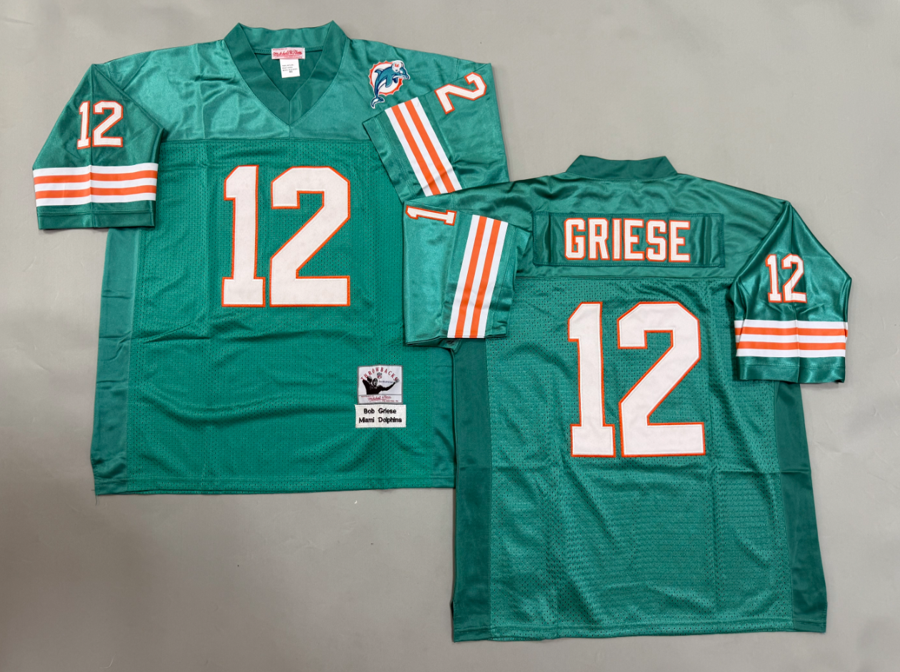 Bob Griese Miami Dolphins Authentic Throwback Retired Player Jersey