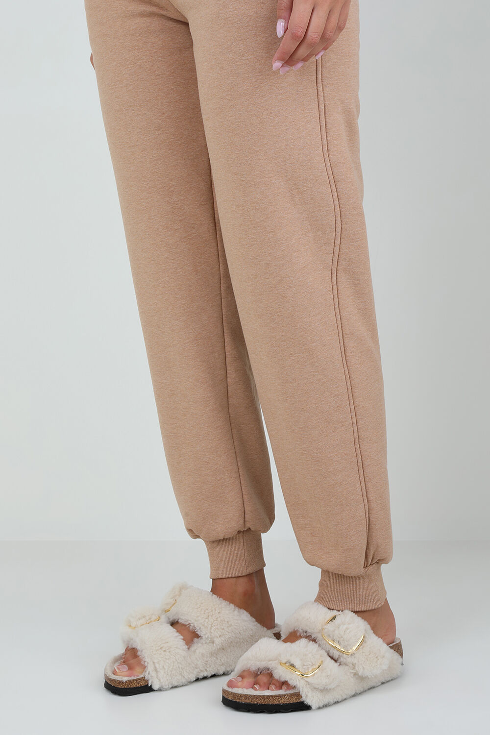 BIRKENSTOCK סנדלי אריזונה טדי ביג באקל פרוותיים