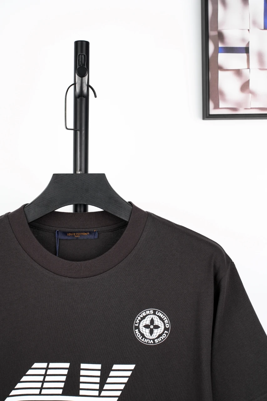 Louis Vuitton Black Axis Logo Print T-Shirt product photo from LabelPicks