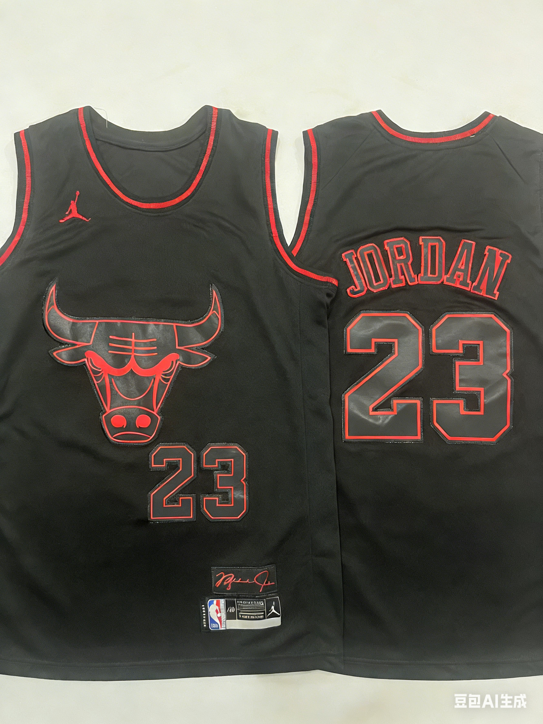 Michael Jordan Chicago Bulls Jordan Throwback Jersey - Black