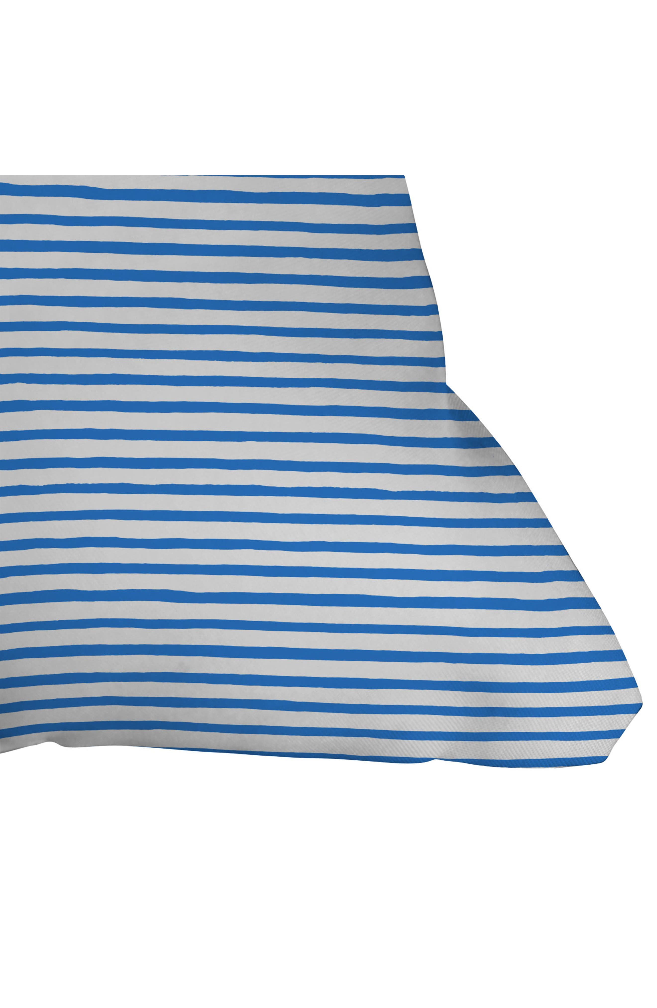 Deny Designs Blue Stripes Throw Pillow