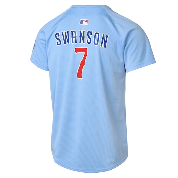 Dansby Swanson Chicago Cubs Nike Youth 2nd Alternate Limited Player Jersey - Baby Blue