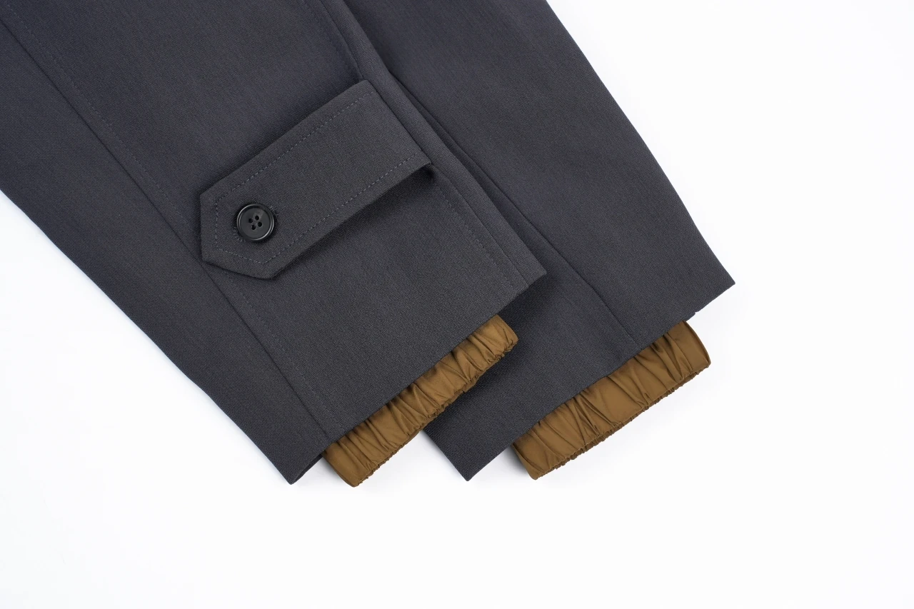 Miu Miu Navy Contrast Hooded Coat product photo from LabelPicks