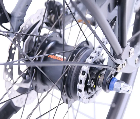 HAWK Bikes E-Bike Damen »eCity Wave Integrated Lady STEPS«, grau, 28 Zoll, 44-cm-Rahmen