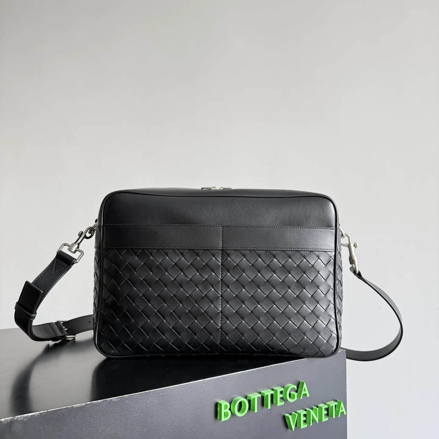 Bottega Veneta Intrecciato Woven Leather Crossbody Bag product photo from LabelPicks