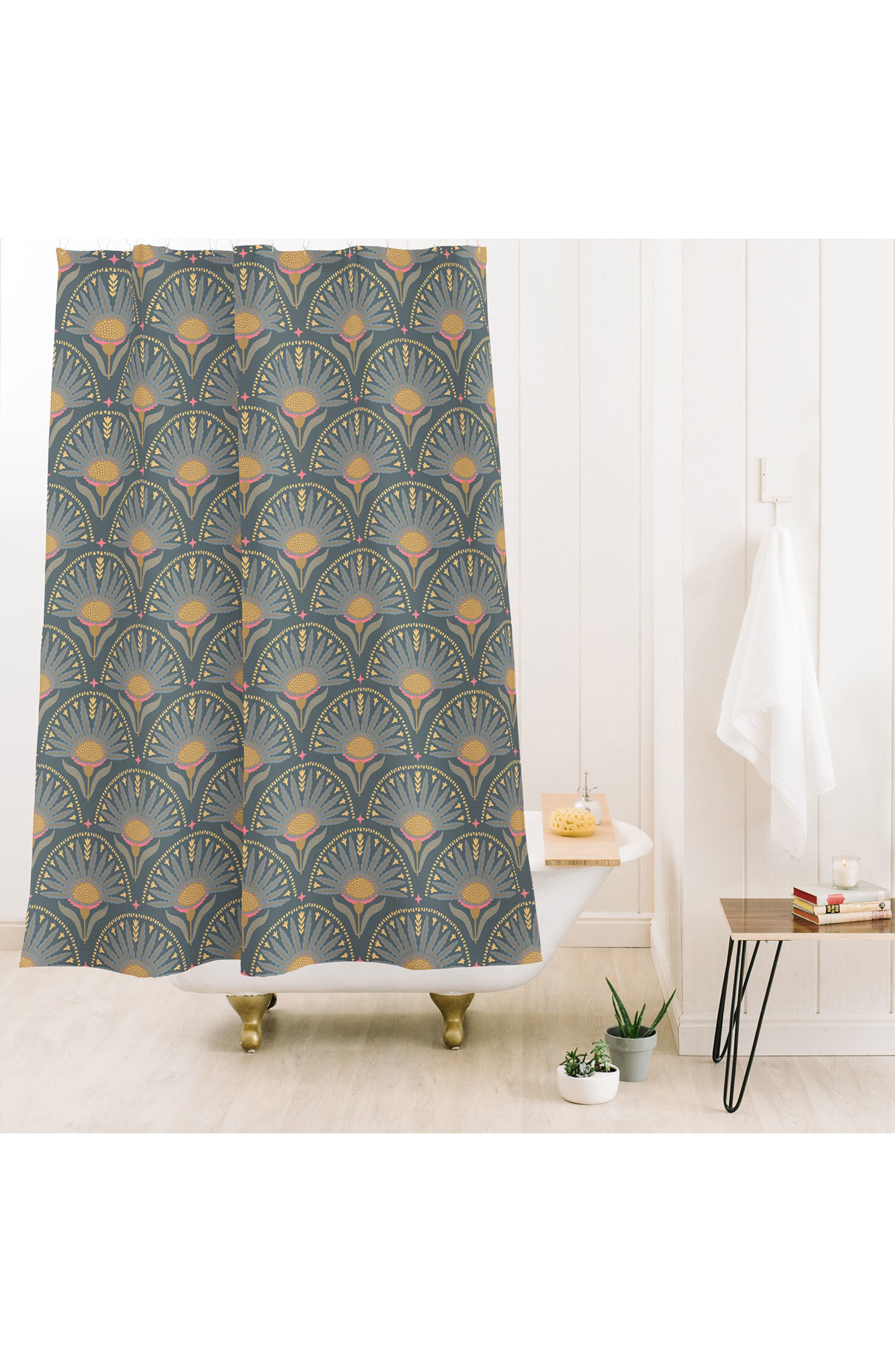 Deny Designs Floral Fans Shower Curtain