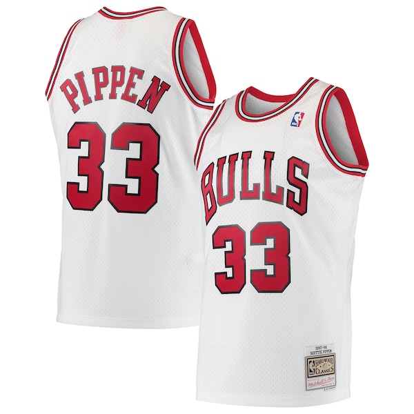Scottie Pippen Chicago Bulls  Hardwood Classics Swingman Jersey - White/Black