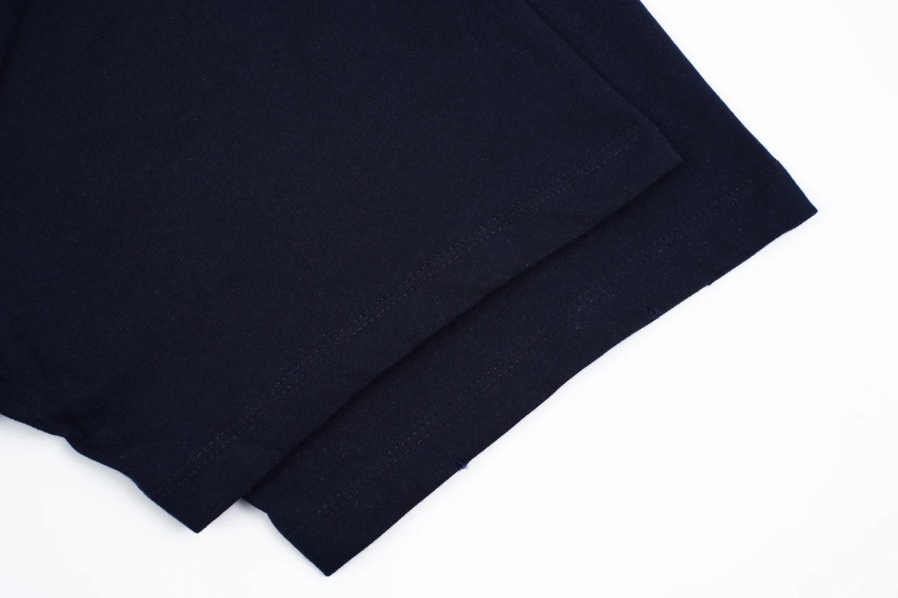 Prada Navy Distressed Small Logo Pocket T-Shirt product photo from LabelPicks