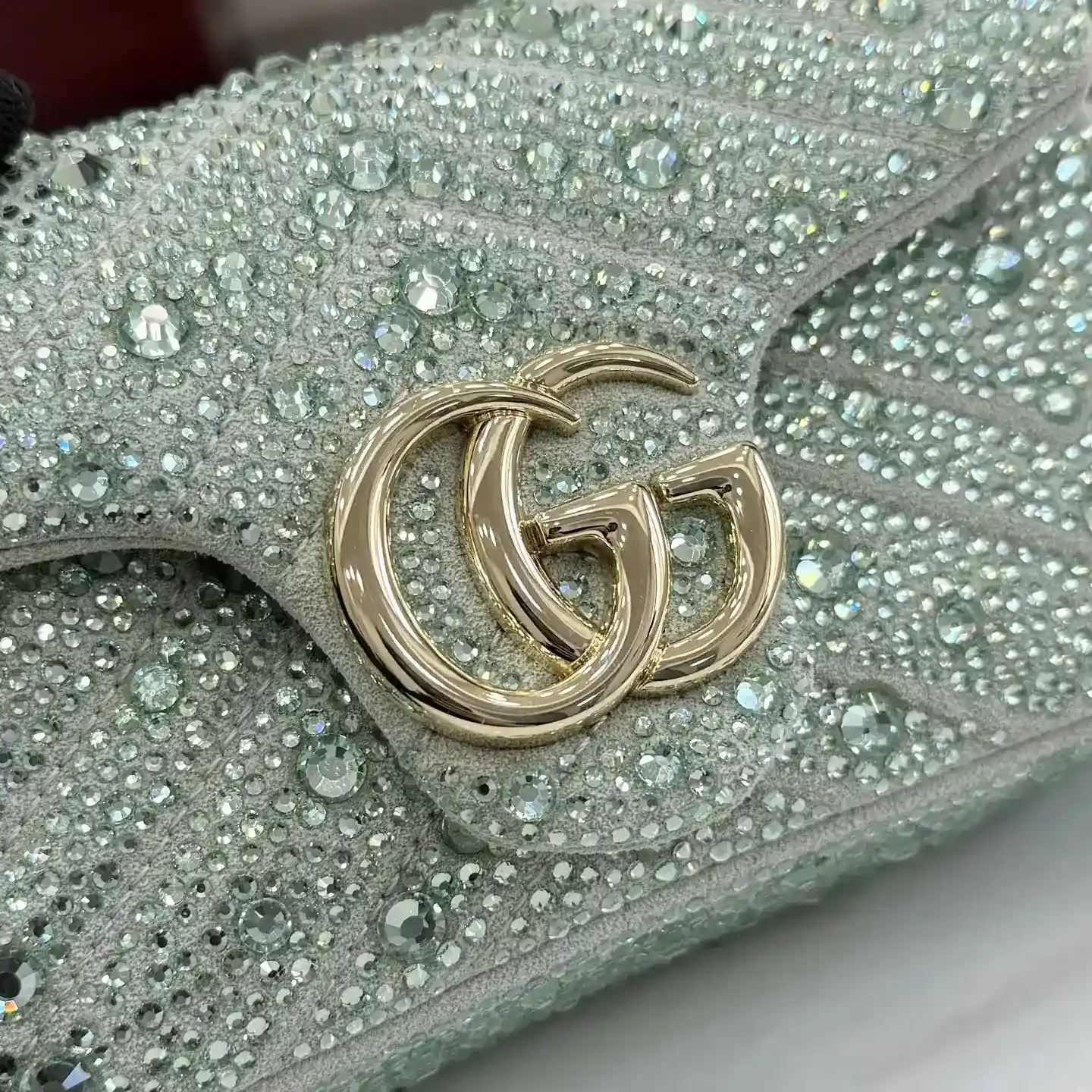 Gucci Green Marmont GG Supreme Canvas Crossbody Bag product photo from LabelPicks