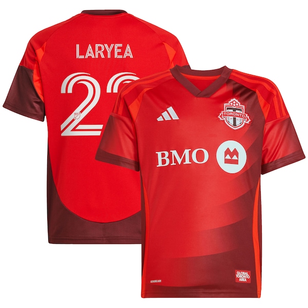 Richie Laryea Toronto FC adidas Youth 2025 Club Kit Replica Player Jersey - Red