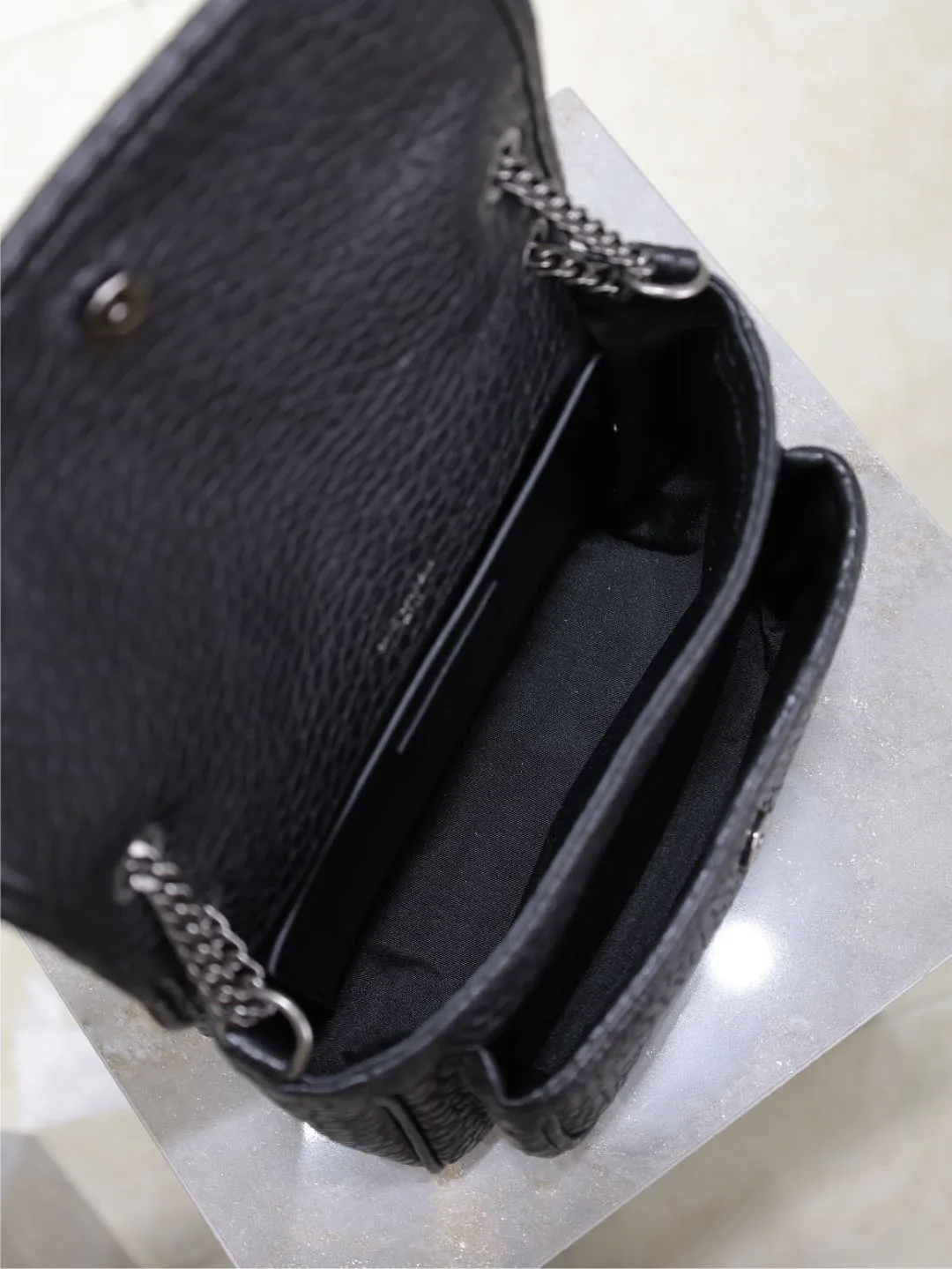 Saint Laurent Black Niki Lambskin Shoulder Bag product photo from LabelPicks