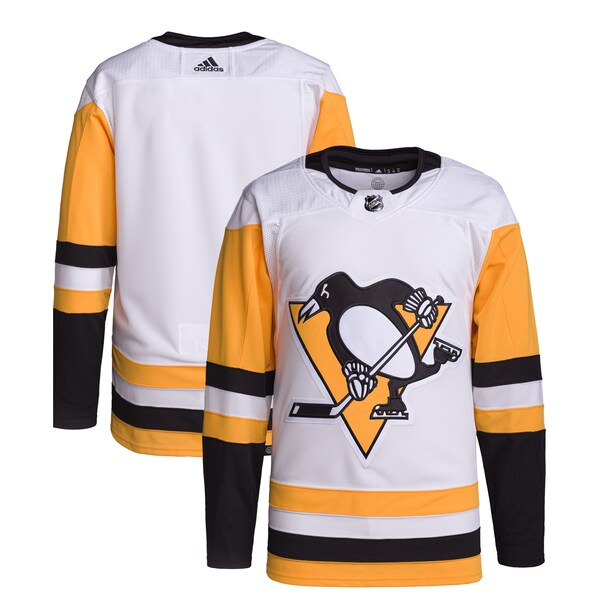 Pittsburgh Penguins adidas Away Primegreen Authentic Jersey – White