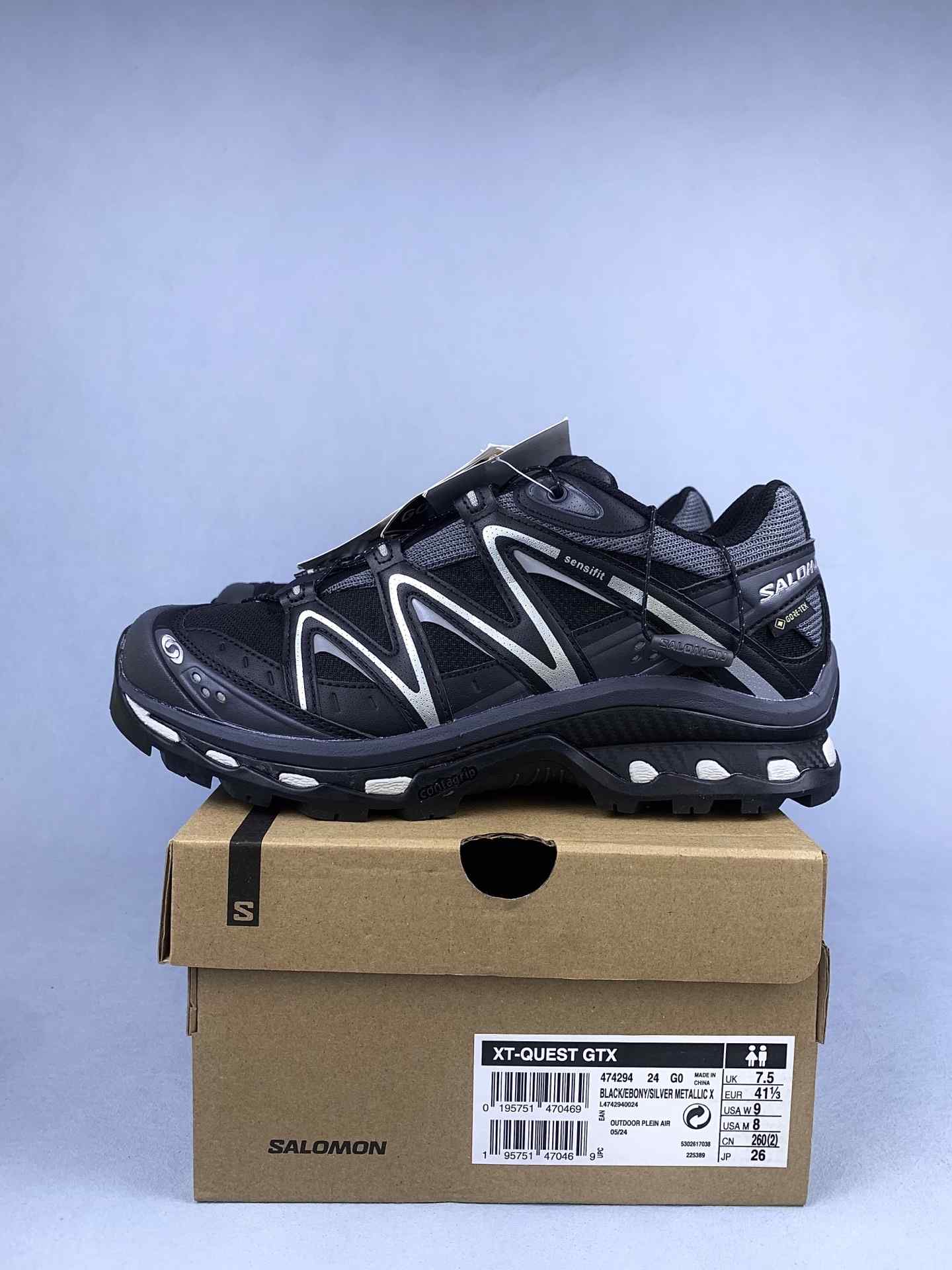 Salomon XT-Quest GORE-TEX “Black Silver” Shoes