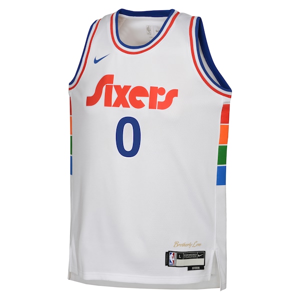 Tyrese Maxey Philadelphia 76ers Nike Youth 2024/25 Swingman Player Jersey - City Edition - White