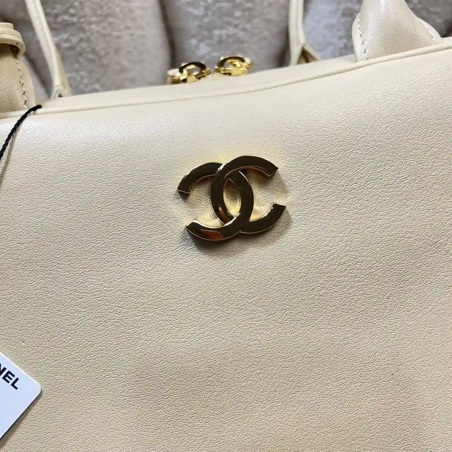 Chanel Gold Quilted Leather Top Handle Bag product photo from LabelPicks
