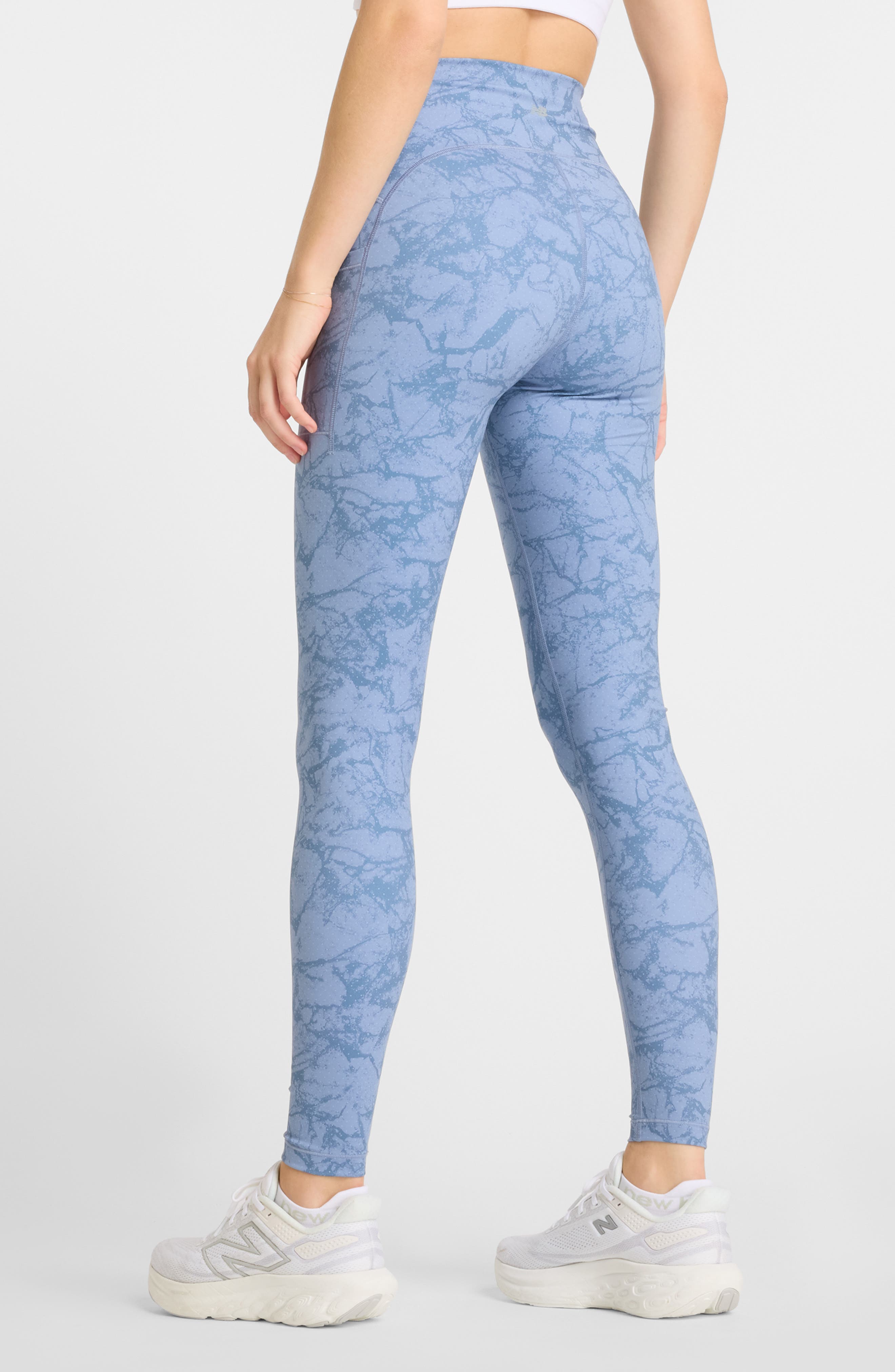 New Balance NB Sleek Pocket Printed High Waist Performance Leggings