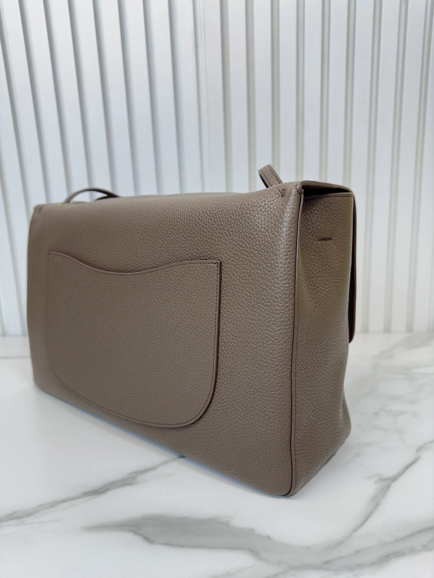 Chanel Classic Flap Brown Grained Leather Shoulder Bag product photo from LabelPicks