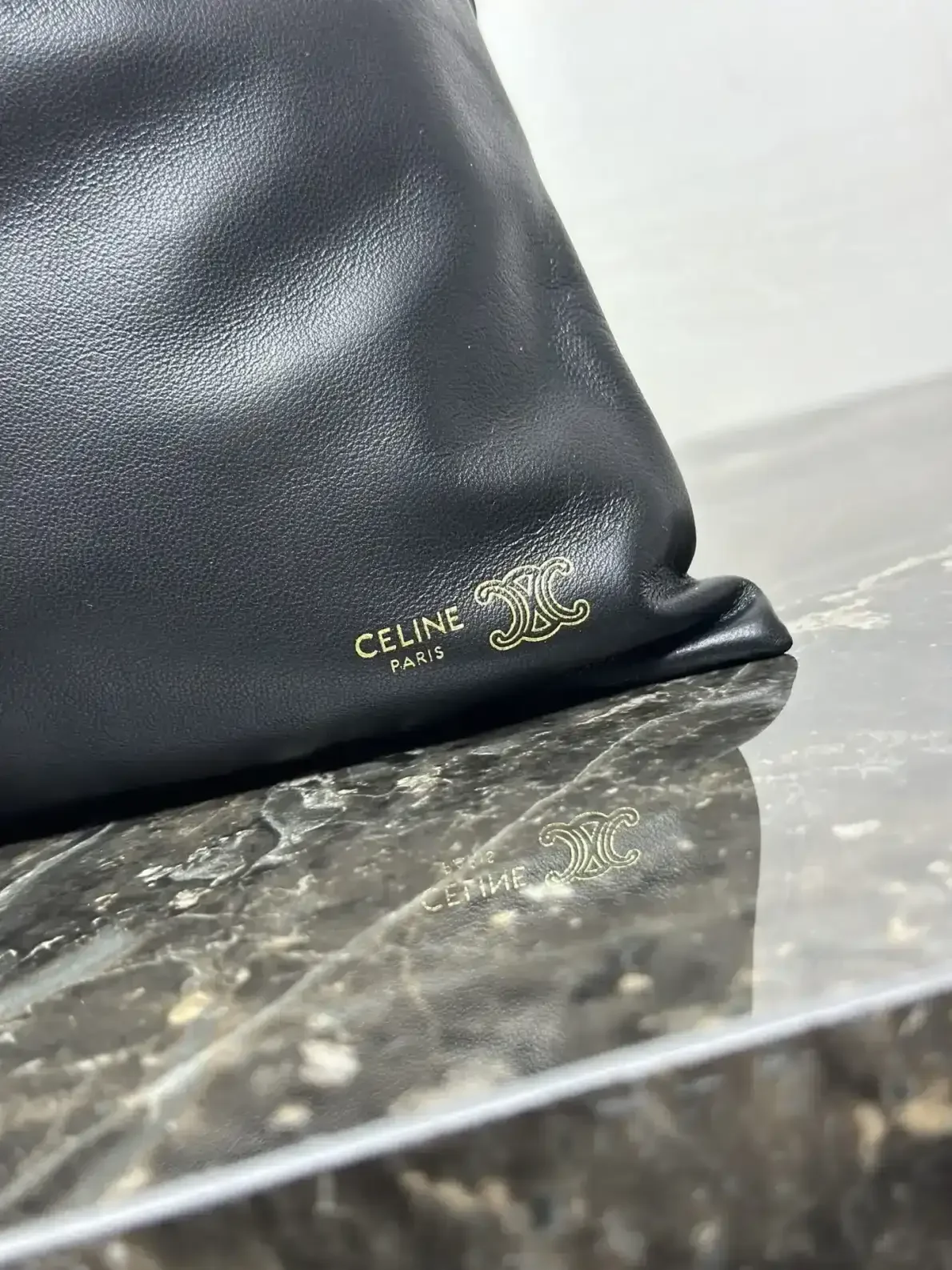Celine Crystal Pouch Lambskin Bucket Bag product photo from LabelPicks