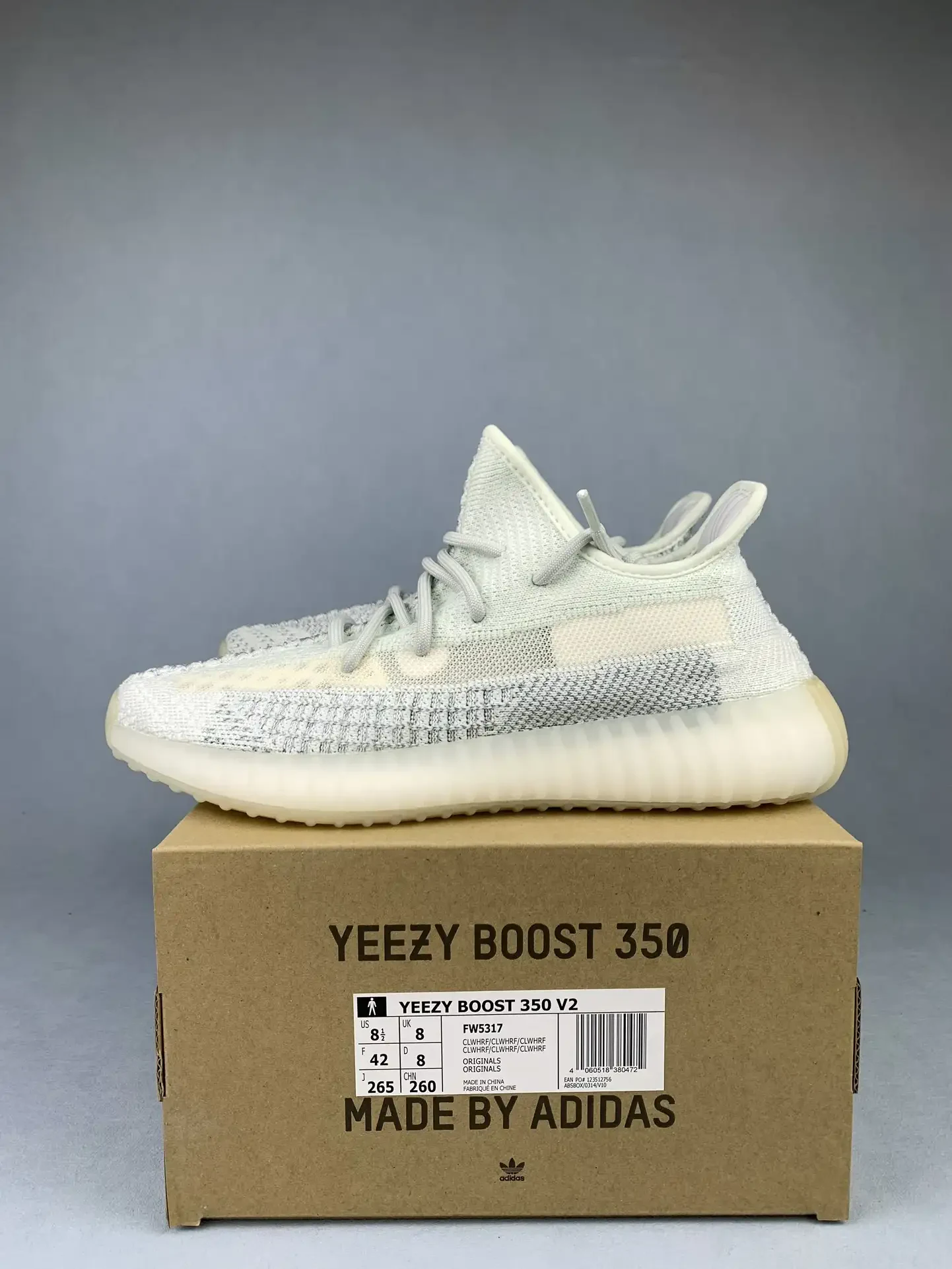 adidas Yeezy Boost 350 V2 Cloud White Reflective Shoes product photo from LabelPicks