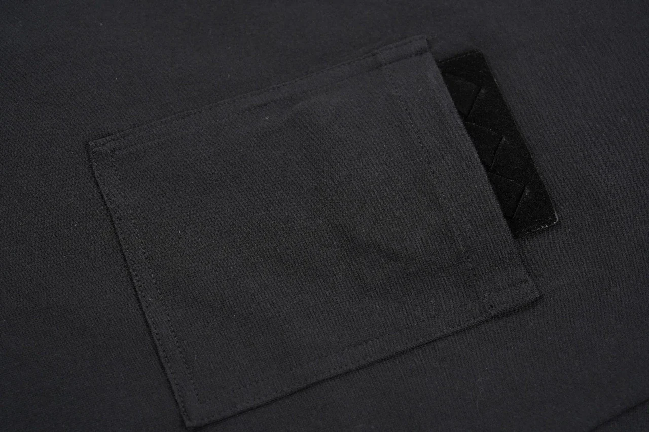 Bottega Veneta Black Pocket T-Shirt with Woven Leather Patch product photo from LabelPicks