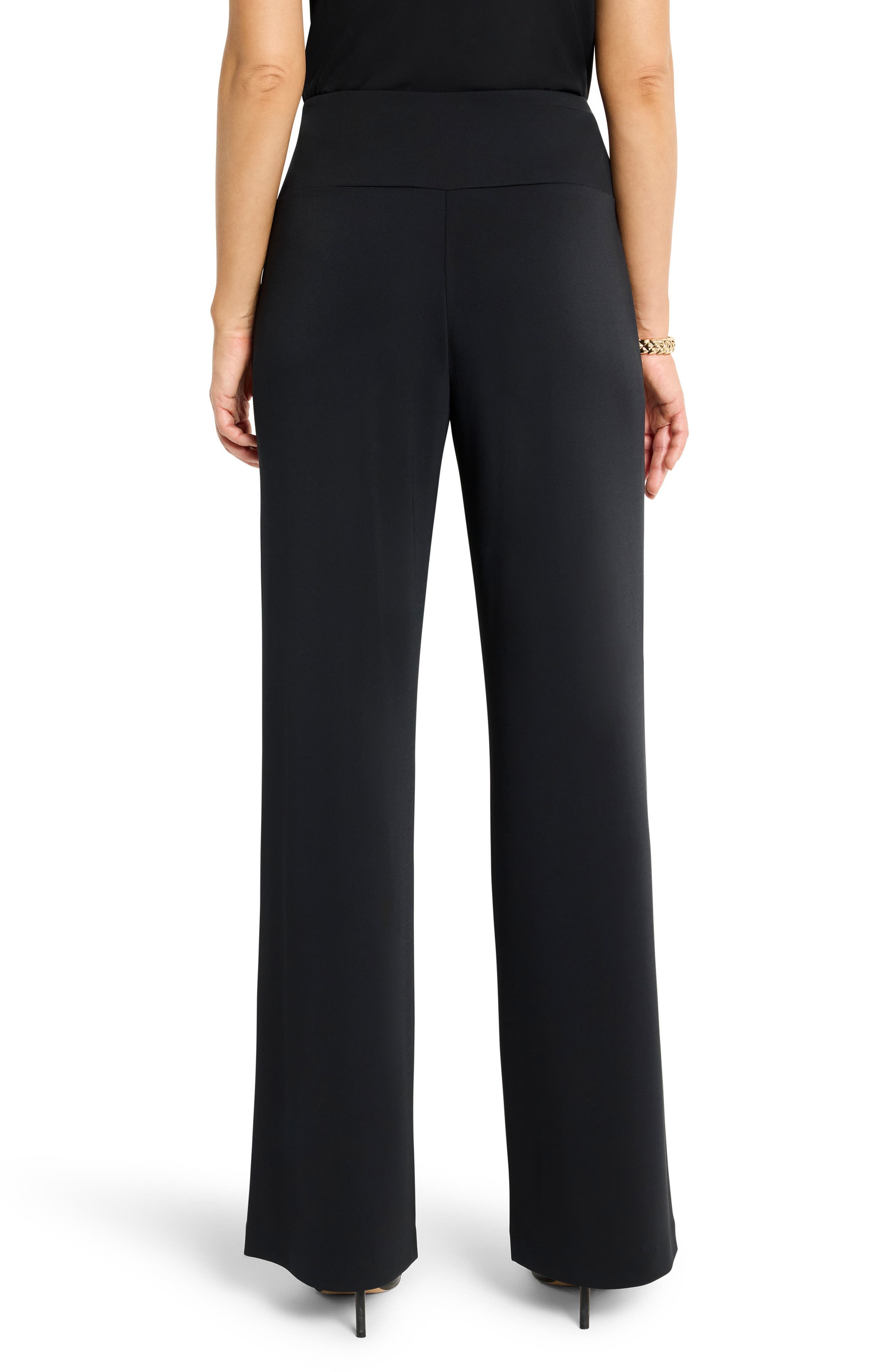NIC+ZOE Cummerbund Waist Crepe Pants
