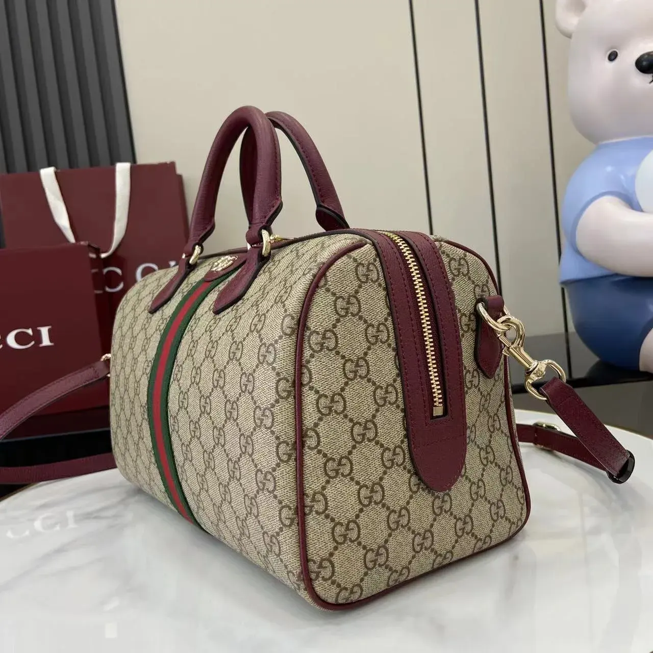 Gucci Brown Ophidia Top Handle Bag product photo from LabelPicks