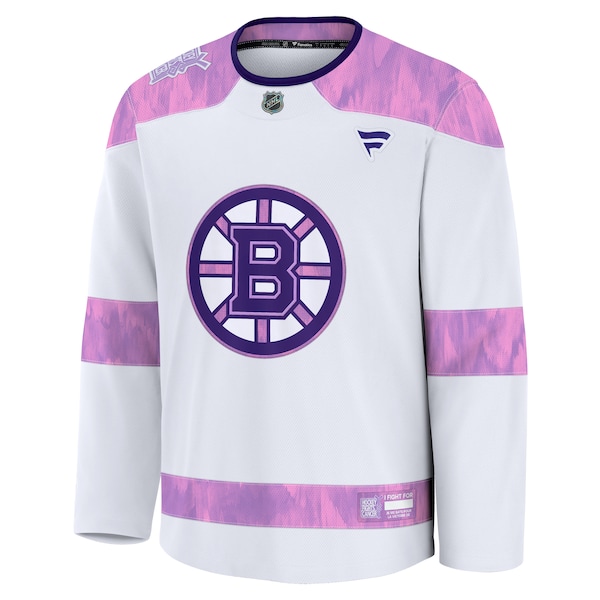 Boston Bruins  2024 Hockey Fights Cancer Practice Jersey - White