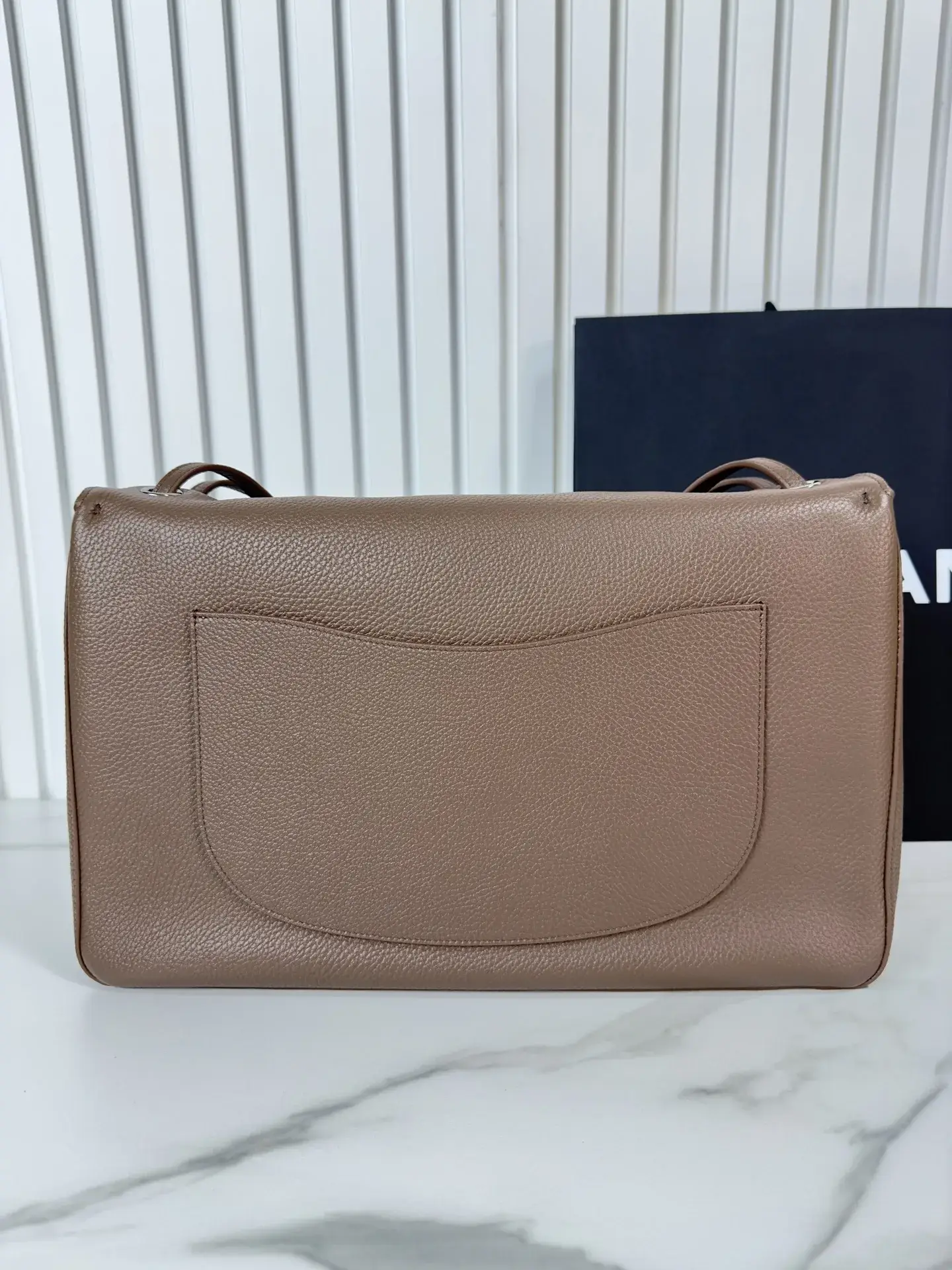 Chanel Brown Classic Flap Grained Leather Crossbody Bag product photo from LabelPicks