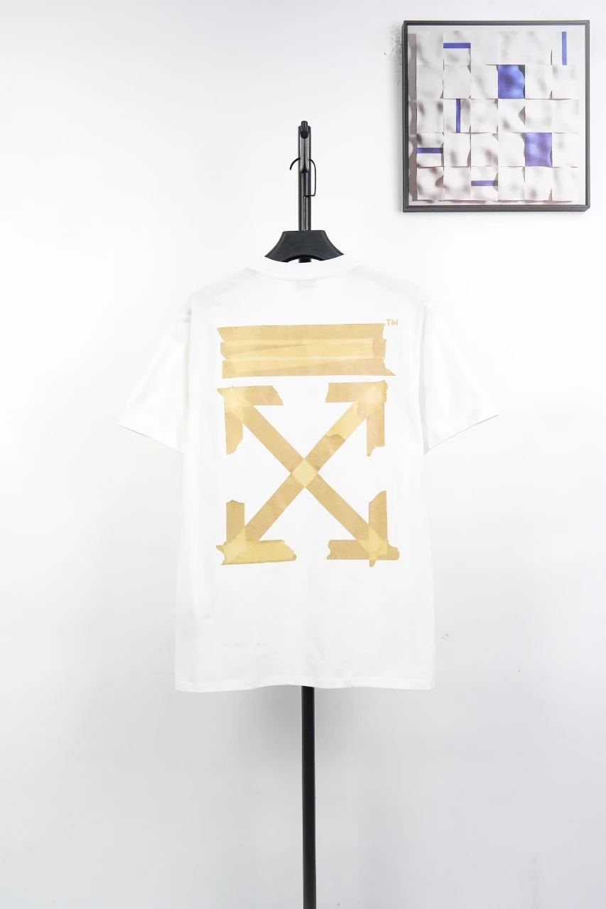 Off-White White Yellow Tape Arrow T-Shirt product photo from LabelPicks