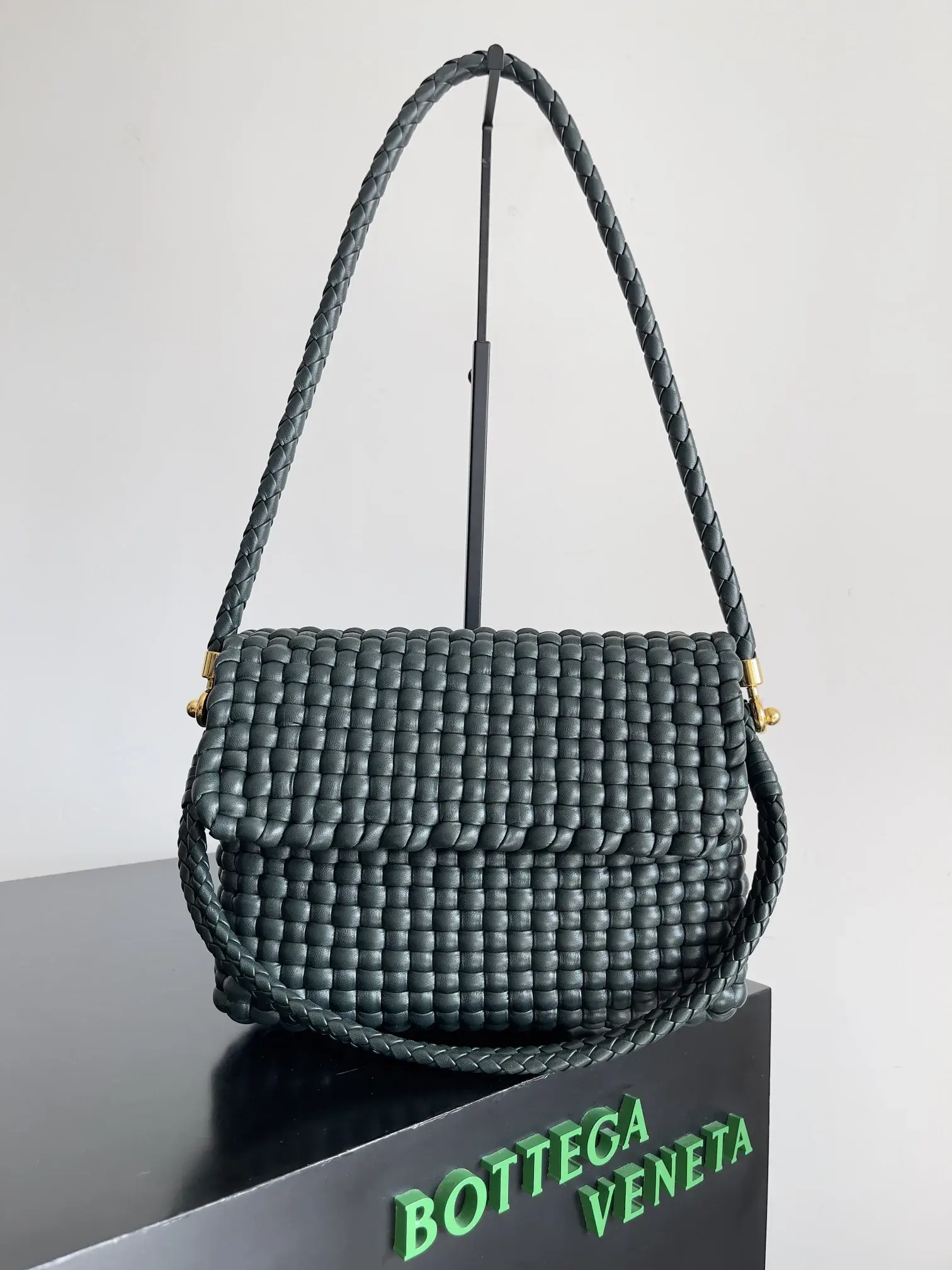 Bottega Veneta Intrecciato Woven Leather Shoulder Bag product photo from LabelPicks