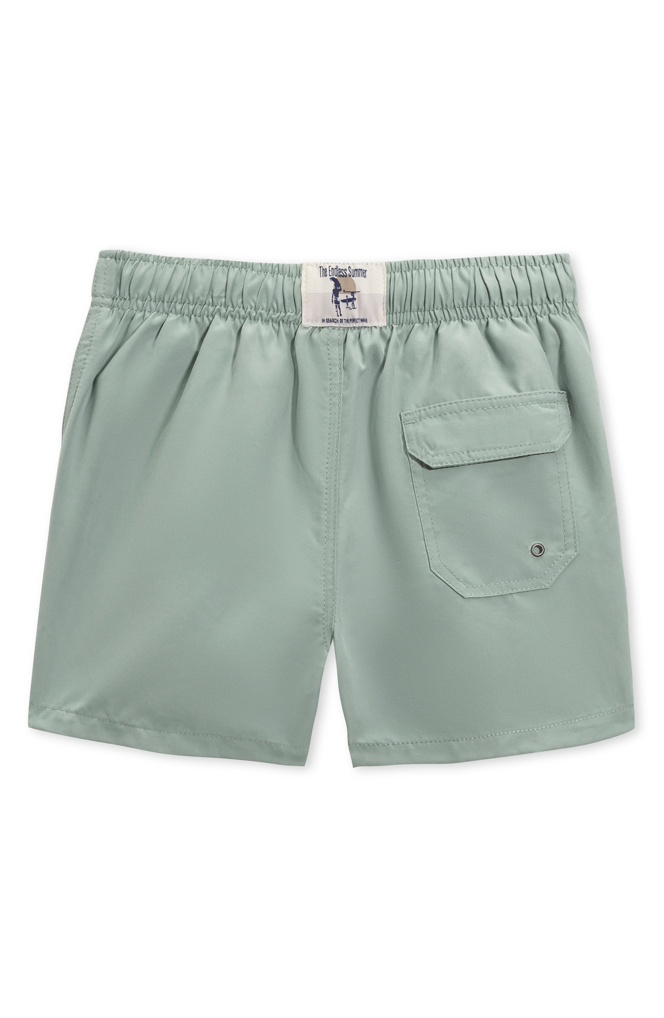 THE ENDLESS SUMMER Kids' Solid Swim Trunks