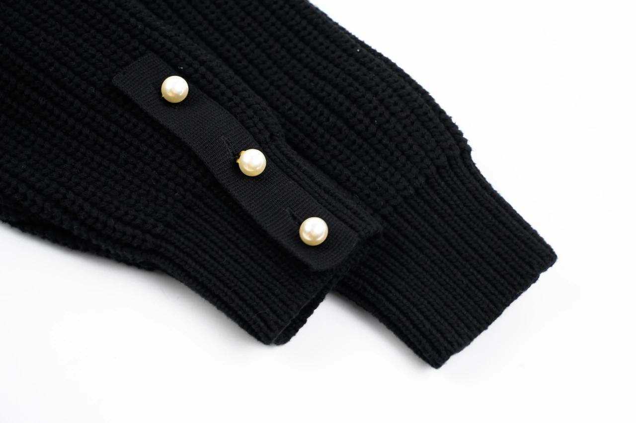 Louis Vuitton Black Crown Half Zip Pullover Sweater product photo from LabelPicks