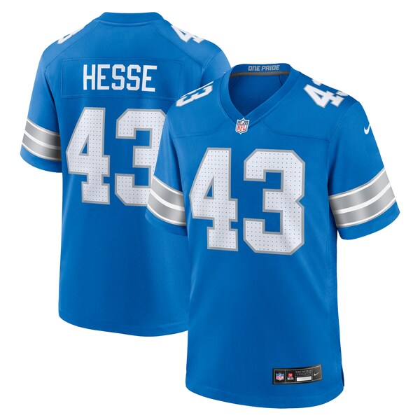 Parker Hesse Detroit Lions Nike Team Game Jersey -  Blue